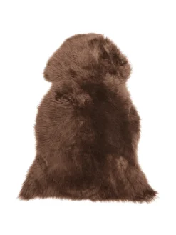 Beliani Lammfelle & Co<Schaffell ULURU in Braun - (W) 65 x (H) 8 x (L) 100 cm