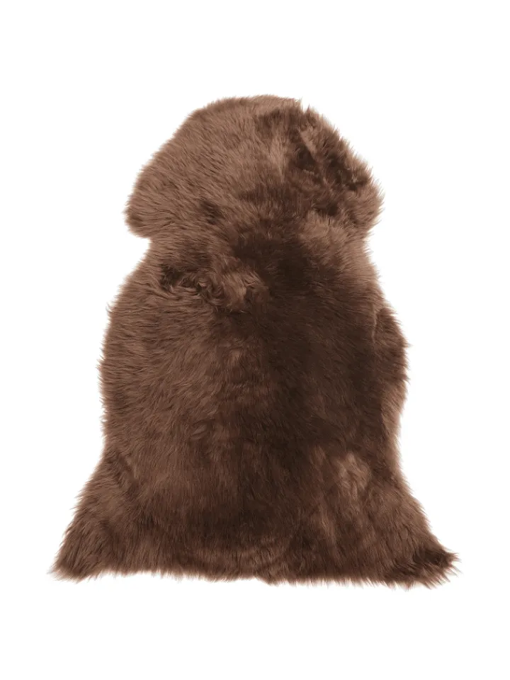 Beliani Lammfelle & Co<Schaffell ULURU in Braun - (W) 65 x (H) 8 x (L) 100 cm