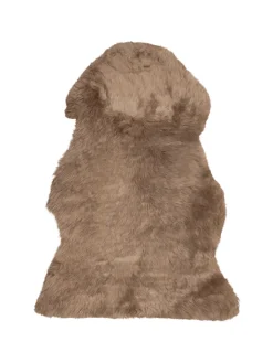 Beliani Lammfelle & Co<Schaffell ULURU in Braun - (W) 65 x (H) 8 x (L) 100 cm