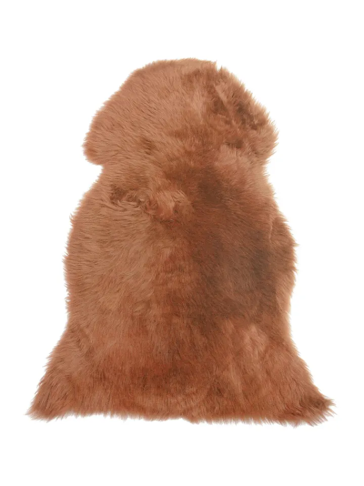 Beliani Lammfelle & Co<Schaffell ULURU in Braun - (W) 65 x (H) 8 x (L) 100 cm
