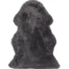 Beliani Lammfelle & Co<Schaffell ULURU in Grau - (W) 65 x (H) 8 x (L) 100 cm