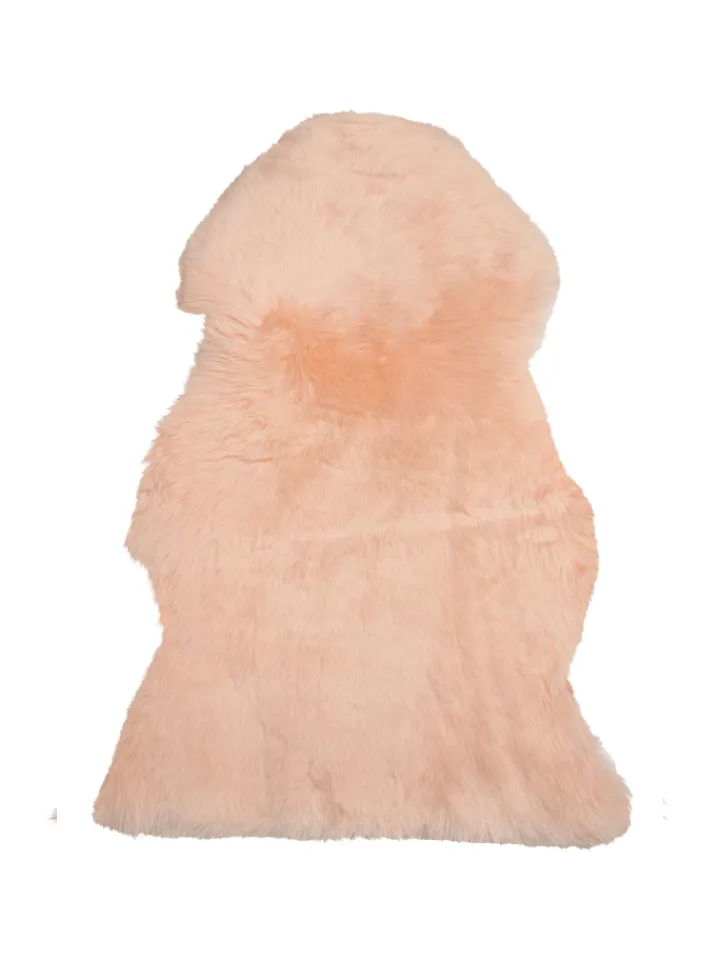 Beliani Lammfelle & Co<Schaffell ULURU in Rosa - (W) 65 x (H) 8 x (L) 100 cm