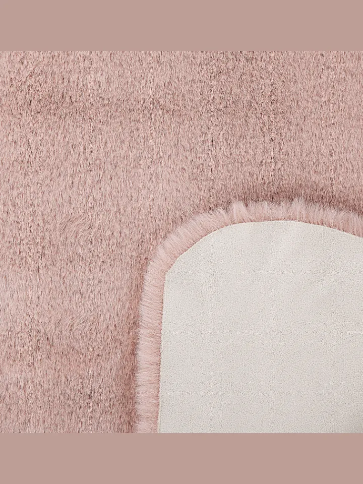 Beliani Lammfelle & Co<Schaffell UNDARA in Rosa - (W) 60 x (H) 1 x (L) 90 cm