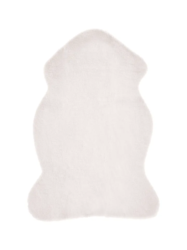 Beliani Lammfelle & Co<Schaffell UNDARA in Weiß - (W) 60 x (H) 1 x (L) 90 cm