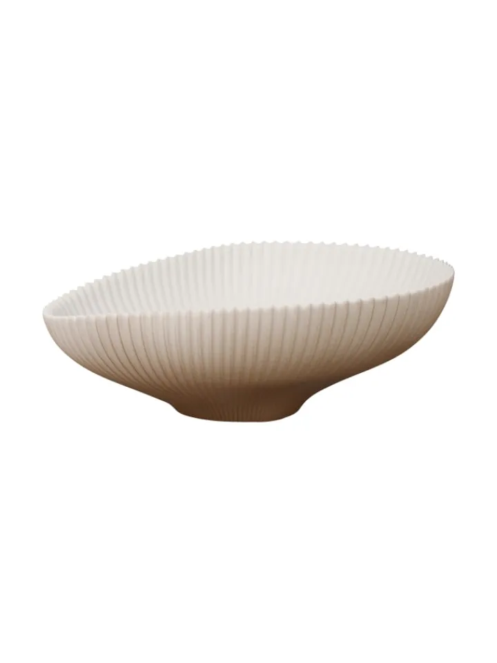 Goebel Dekoschalen<Schale " Studio 8 Raindrop Powder " in sand