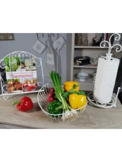 Ambiente Haus Dekoschalen<Schale antikweiss - paar 38cm in antikweiss