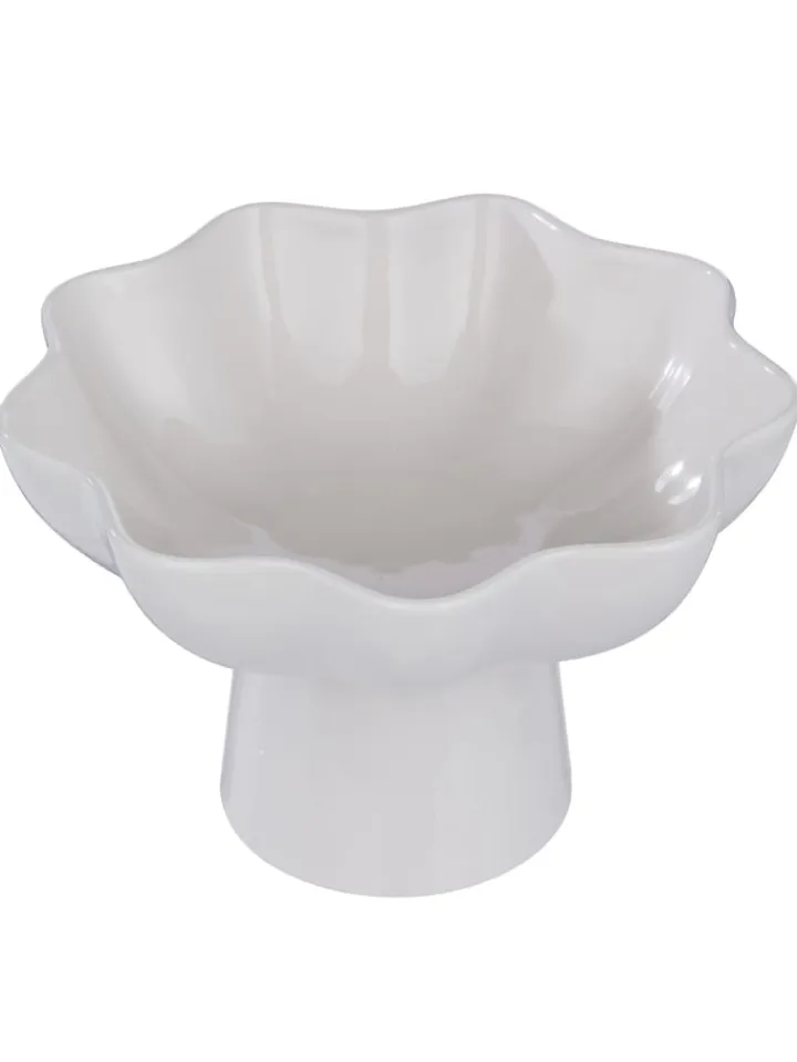 Butlers Dekoschalen<Schale LOUISE mit Fuß in Creme
