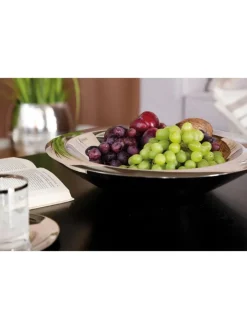 Fink Dekoschalen<Schale "Visto" in Silber - H. 8 cm - D. 43 cm