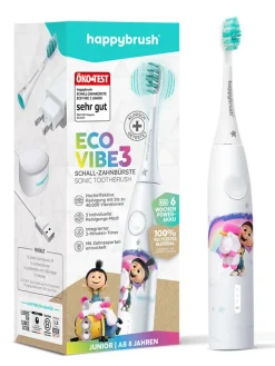 happybrush Zahn & Mundpflege<Schallzahnbürste "Eco Vibe3" in Weiß