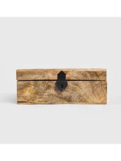 Homla Schmuckkästen<Schatulle "Sombre" in Braun - (B)26 x (H)10 x (T)18 cm