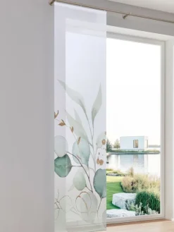 Heine Gardinen, Jalousien & Rollos<Schiebevorhang in weiß-bedruckt