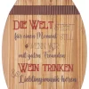 GILDE Dekofiguren & -Objekte<Schild "Weinfass" in Braun - (B)37 x (H)46,5 x (T)2 cm