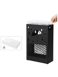 Songmics Aufbewahren & Servieren<Schirmständer in Schwatz - (B)28 x (H)41 x (T)12 cm