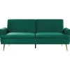Beliani Sitzmöbel<Schlafsofa VETTRE in Grün/Gold - (W) 210 x (H) 88 x (L) 84 cm