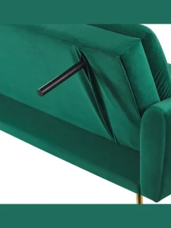 Beliani Sitzmöbel<Schlafsofa VETTRE in Grün/Gold - (W) 210 x (H) 88 x (L) 84 cm