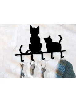 Wenko Aufbewahren & Servieren<Schlüsselboard in Schwarz - (B)20 x (H)15 cm
