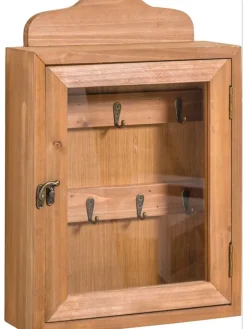 heine home Aufbewahren & Servieren<Schlüsselkasten in Hellbraun - (B)28 x (H)40 x (T)9,5 cm