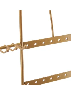 relaxdays Schmuckkästen<Schmuckhalter in Gold - (B)25,5x (H)44,5 x (T)4,5 cm