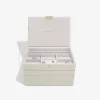 Stackers Schmuckkästen<Schmuckkasten in Creme - (B)25 x (H)18 x (T)13,7 cm