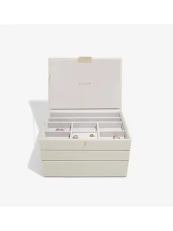 Stackers Schmuckkästen<Schmuckkasten in Creme - (B)25 x (H)18 x (T)13,7 cm