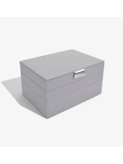 Stackers Schmuckkästen<Schmuckkasten in Grau - (B)25 x (H)18 x (T)3,7 cm