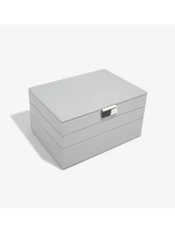 Stackers Schmuckkästen<Schmuckkasten in Grau - (B)25 x (H)18 x (T)13,7 cm