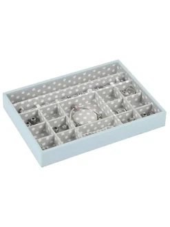 Stackers Schmuckkästen<Schmuckkiste in Hellblau - (B)25 x (H)18 x (T)3,7 cm