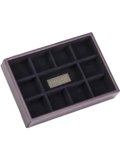 Stackers Schmuckkästen<Schmuckkiste in Lila - (B)18 x (H)12,5 x (T)3,7 cm