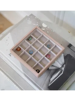 Stackers Schmuckkästen<Schmuckkiste in Rosa - (B)15 x (H)15 x (T)3 cm