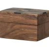 Bloomingville Schmuckkästen<Schmuckkästchen "Cemile" in Braun - (B)6,5 x (H)4 cm