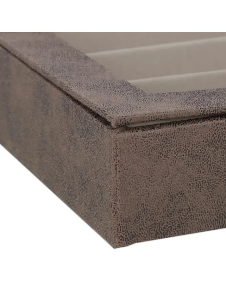 relaxdays Schmuckkästen<Schmuckkästchen in Braun - (B)30 x (H)5 x (T)21 cm