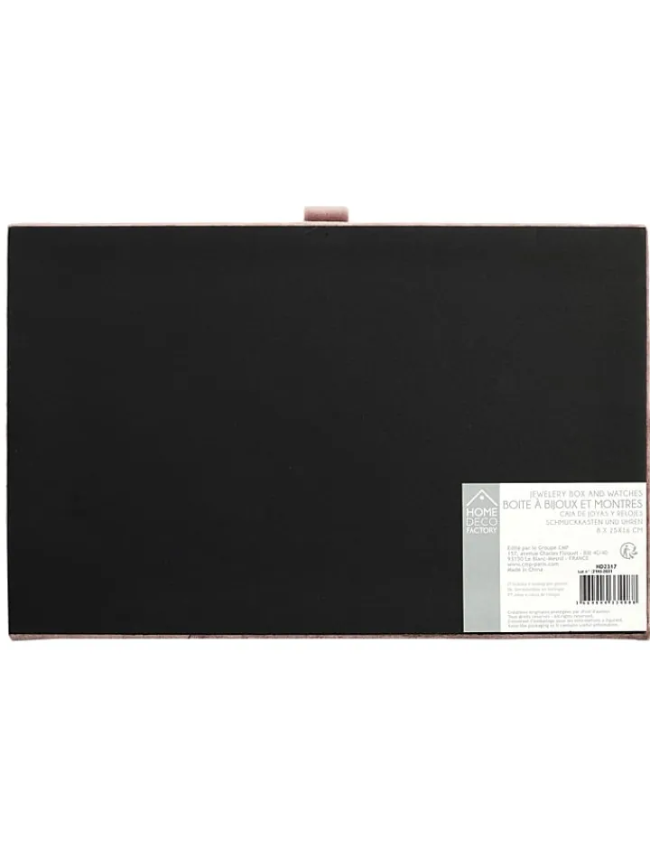 Rétro Chic Schmuckkästen<Schmuckkästchen in Rosa - (B)25 x (H)8 x (T)16 cm