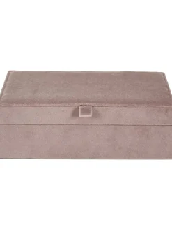 Rétro Chic Schmuckkästen<Schmuckkästchen in Rosa - (B)25 x (H)8 x (T)16 cm