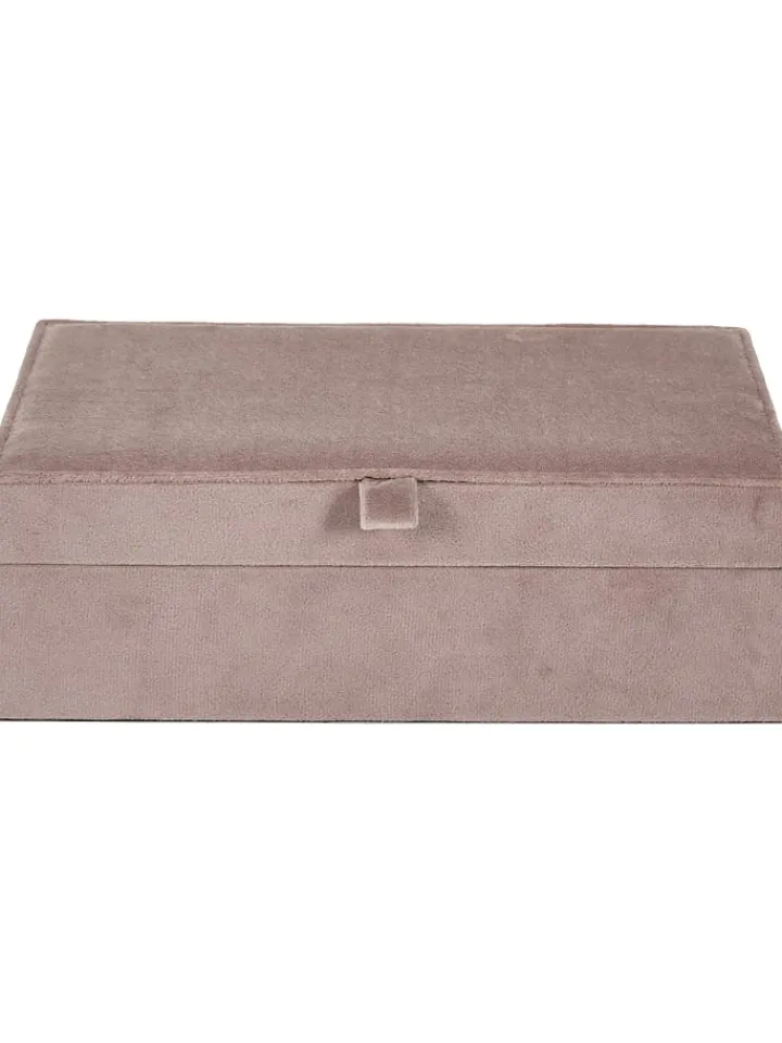 Rétro Chic Schmuckkästen<Schmuckkästchen in Rosa - (B)25 x (H)8 x (T)16 cm