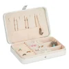 relaxdays Schmuckkästen<Schmuckkästchen in Weiß - (B)21 x (H)4,5 x (T)14,5 cm