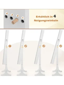 COSTWAY Schmuckkästen<Schmuckschrank in Weiß