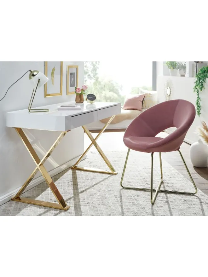 FineBuy Tische<Schreibtisch in Weiß / MDF / 118x57x76