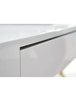 FineBuy Tische<Schreibtisch in Weiß / MDF / 118x57x76