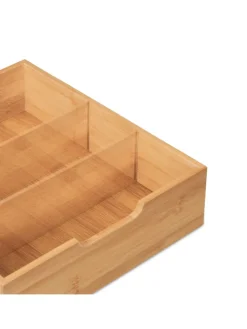 relaxdays Büro- & Schulbedarf<Schreibtisch Organizer in Natur - (B)30 x (H)33 x (T)31 cm