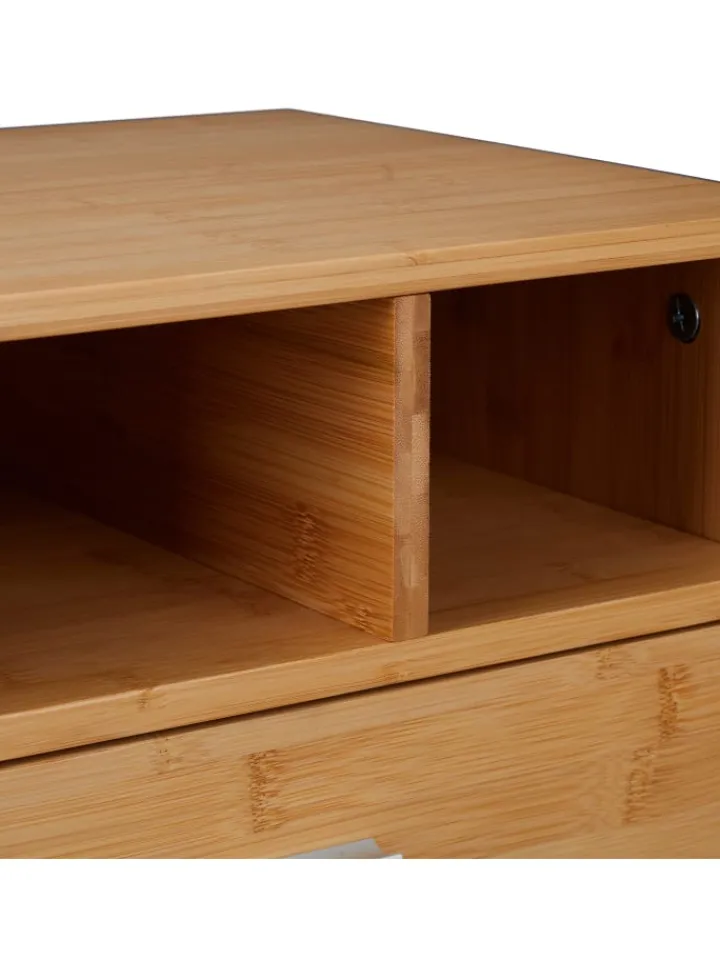 relaxdays Büro- & Schulbedarf<Schreibtisch Organizer in Natur - (B)40 x (H)22 x (T)31 cm