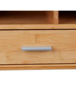 relaxdays Büro- & Schulbedarf<Schreibtisch Organizer in Natur - (B)40 x (H)22 x (T)31 cm