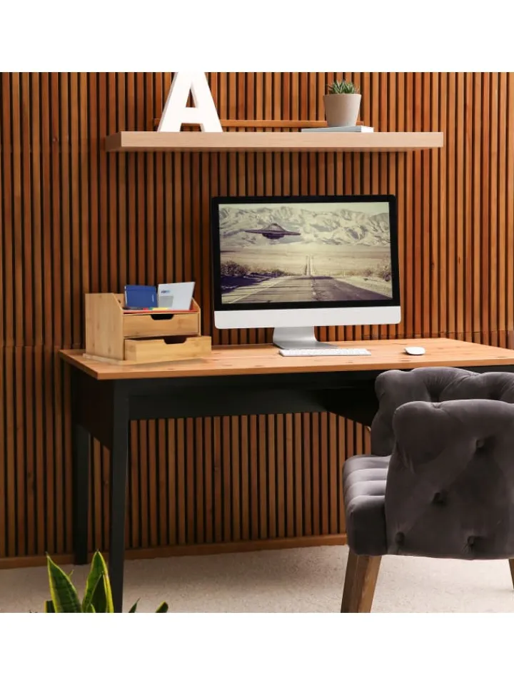 relaxdays Büro- & Schulbedarf<Schreibtisch-Organizer in Natur