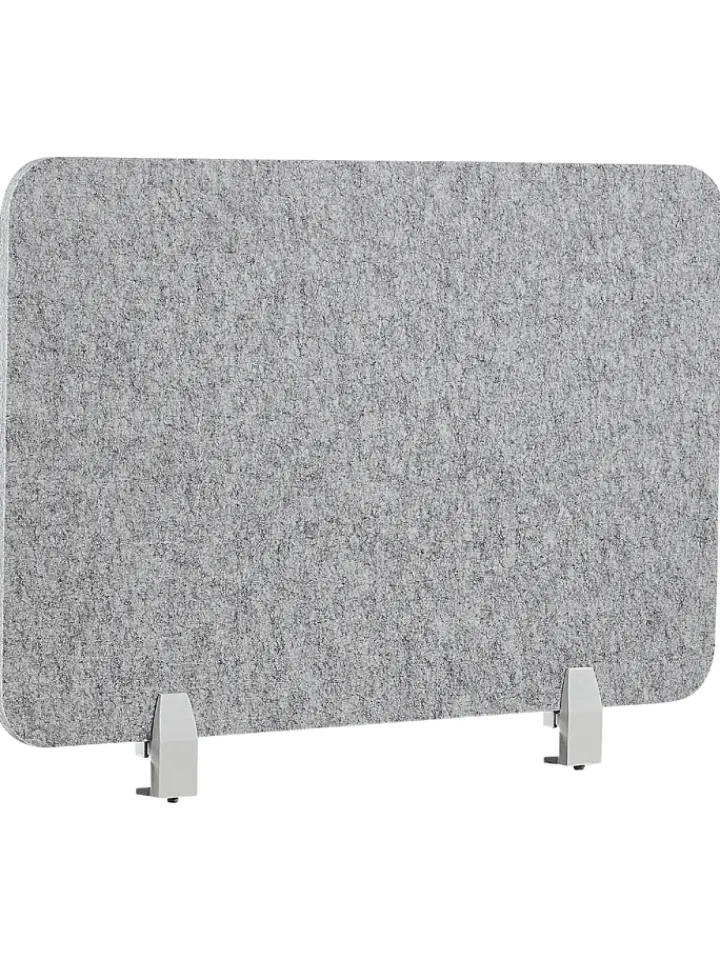 Beliani Tische<Schreibtischtrennwand SPLIT in Grau - (W) 80 x (H) 50 x (L) 1 cm