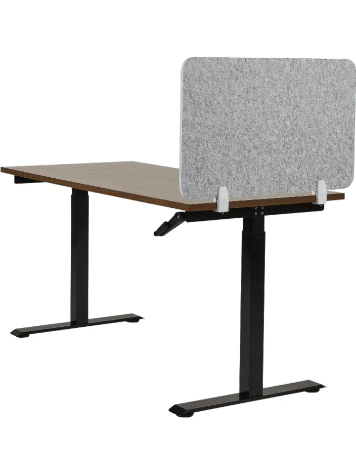 Beliani Tische<Schreibtischtrennwand SPLIT in Grau - (W) 80 x (H) 50 x (L) 1 cm