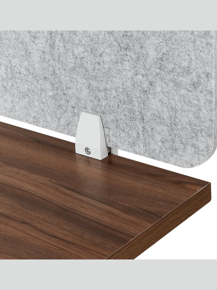 Beliani Tische<Schreibtischtrennwand SPLIT in Grau - (W) 80 x (H) 50 x (L) 1 cm