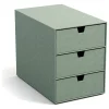 BigsoBox Büro- & Schulbedarf<Schubladenbox "Ingrid" in Grün - (B)16 x (H)20,5 x (T)25 cm