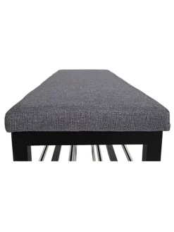 House Nordic Garderoben<Schuhbank in Dunkelgrau - (B)100 x (H)50 x (T)34 cm