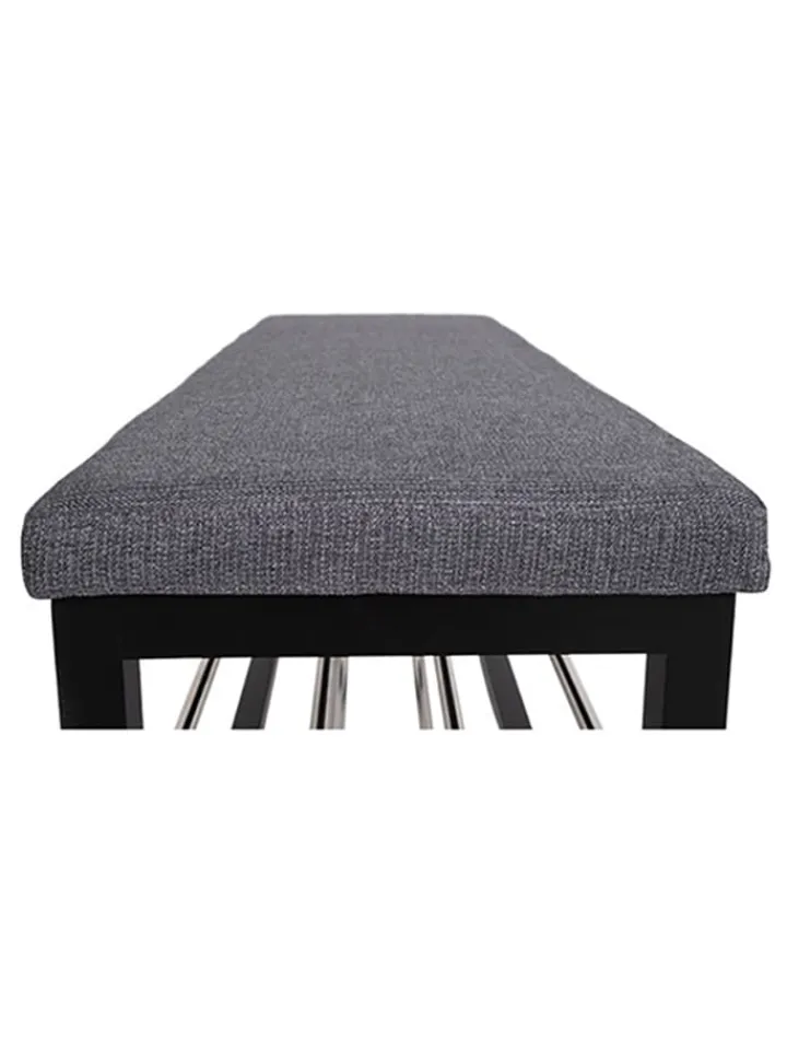House Nordic Garderoben<Schuhbank in Dunkelgrau - (B)100 x (H)50 x (T)34 cm