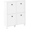 Beliani Garderoben<Schuhschrank GIBSON in Weiß - (W) 80 x (H) 90 x (L) 20 cm