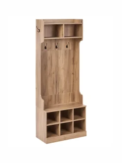 Beliani Garderoben<Schuhschrank GINDAGAI in Braun - (W) 70 x (H) 180 x (L) 35 cm